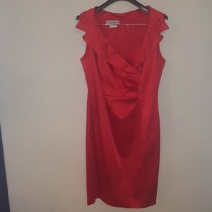 Red Special Occasion Sheath Dress